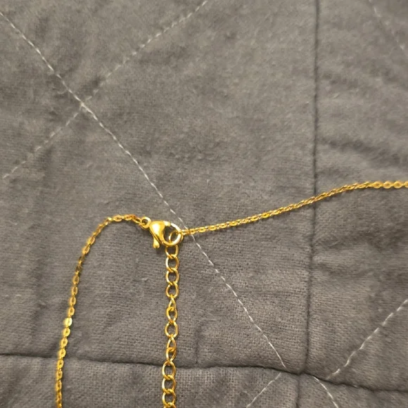 Gold and Red Tarot Card Pendant Necklace - Picture 5 of 6